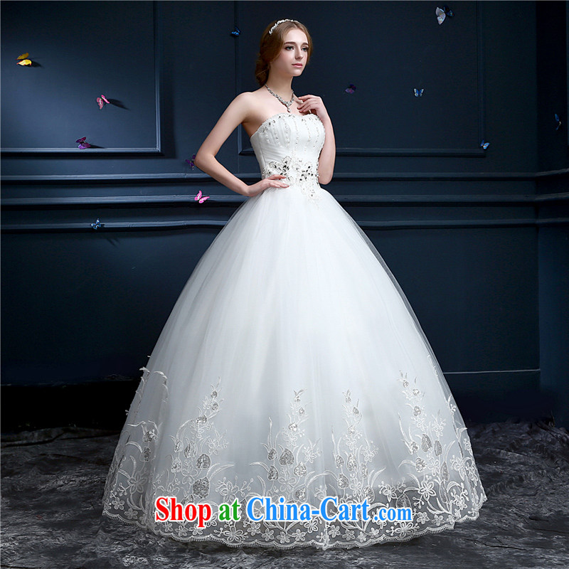 Hong Kong, Aaron. wedding dresses new 2015 spring and summer Korean Beauty graphics thin lace bare chest larger wedding Princess-bride video thin white XXL, Hong Kong, Seoul, and shopping on the Internet