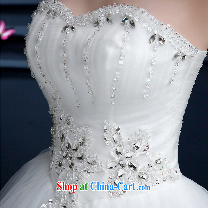 Hong Kong, Aaron. wedding dresses new 2015 spring and summer Korean Beauty graphics thin lace bare chest larger wedding Princess-bride video thin white XXL, Hong Kong, Seoul, and shopping on the Internet