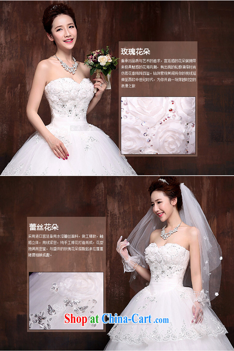 Ho full Chamber wedding dresses 2015 new Korean bridal lace white with strap wedding flowers erase chest graphics thin white XL pictures, price, brand platters! Elections are good character, the national distribution, so why buy now enjoy more preferential! Health