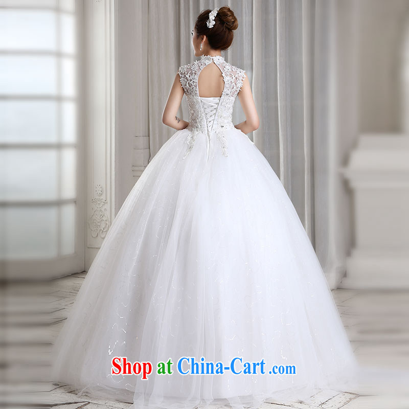 Jubilee 1000 bride 2015 new Korean lace shoulders wedding dresses New with package shoulder graphics thin the field shoulder bridal wedding H 3202 white XL, 1000 Jubilee bride, shopping on the Internet