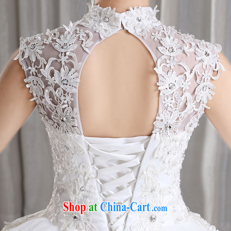 Jubilee 1000 bride 2015 new Korean lace shoulders wedding dresses New with package shoulder graphics thin the field shoulder bridal wedding H 3202 white XL, 1000 Jubilee bride, shopping on the Internet