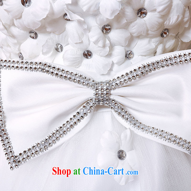 Jubilee 1000 bride 2015 new XL pregnant high-waist wedding dresses larger thick mm video thin wedding band Bow Tie beauty H 113 white XXL, 1000 Jubilee bride, shopping on the Internet