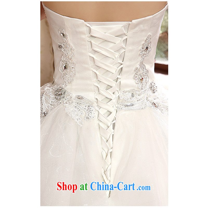 The beautiful yarn wiped his chest, wedding fashion korea-bound beauty with graphics thin minimalist lace the code 2015 new direct wedding dresses in stock. White can be customized, beautiful yarn (nameilisha), online shopping