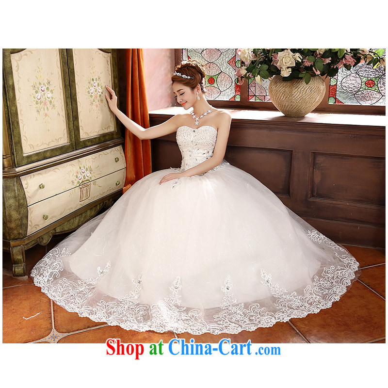 The beautiful yarn wiped his chest, wedding fashion korea-bound beauty with graphics thin minimalist lace the code 2015 new direct wedding dresses in stock. White can be customized, beautiful yarn (nameilisha), online shopping
