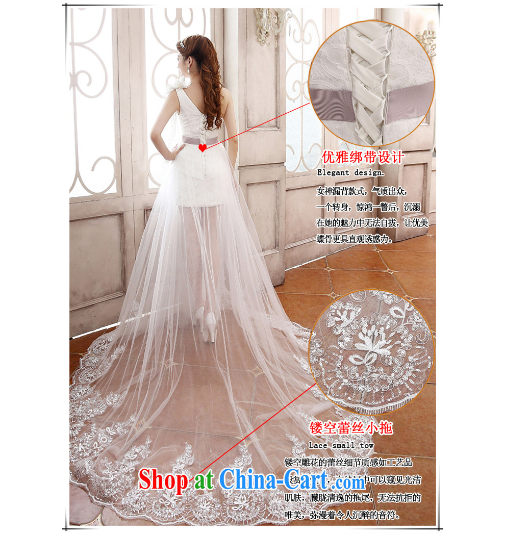 Click shoulder small tail wedding lace-Front short long fluoroscopy and stylish large code strap graphics thin bridal wedding dresses, beautiful yarn 2015 New factory direct white customizable pictures, price, brand platters! Elections are good character, the national distribution, so why buy now enjoy more preferential! Health