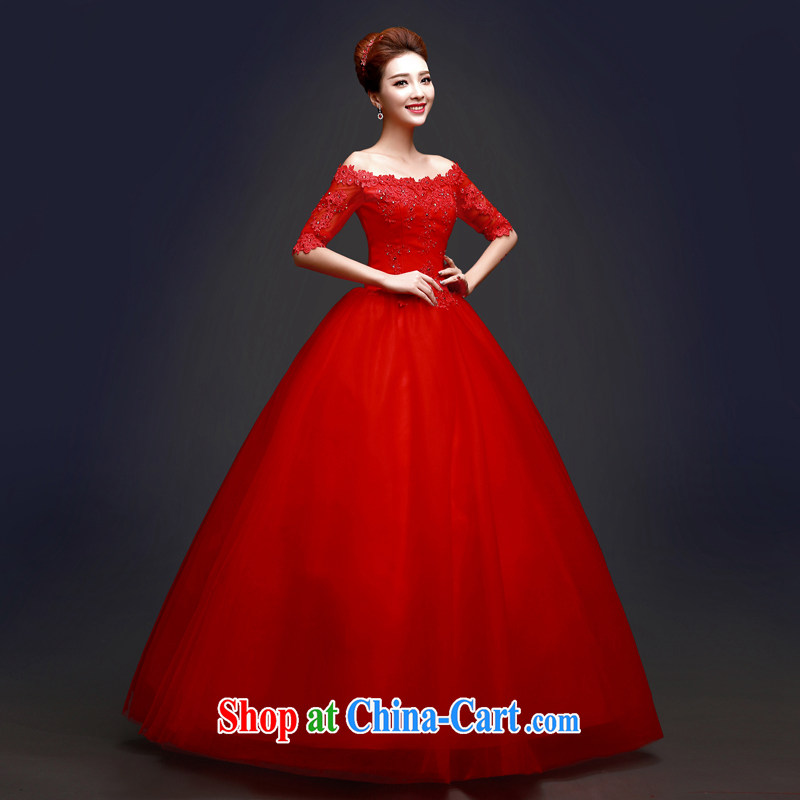 Kou Connie original Red wedding dresses new 2015 spring and summer-won a field in shoulder cuff alignment, bridal lace lace manually the Pearl River Delta (PRD home beauty by tail simple alignment to tailor-made final 7 days, Kou Ni (JIAONI), online shopp