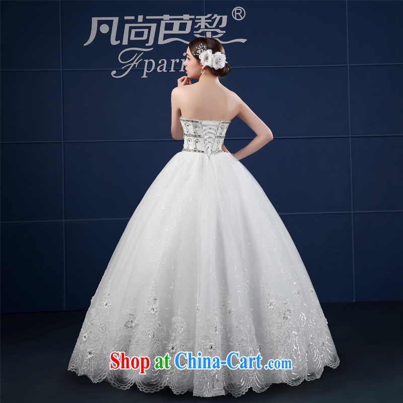 Where is Paris wedding dresses 2015 new spring and summer retro large, customized wiped his chest, bride, wedding summer white XXL, where there is Hip Hop Lai (FSUNPARES), online shopping