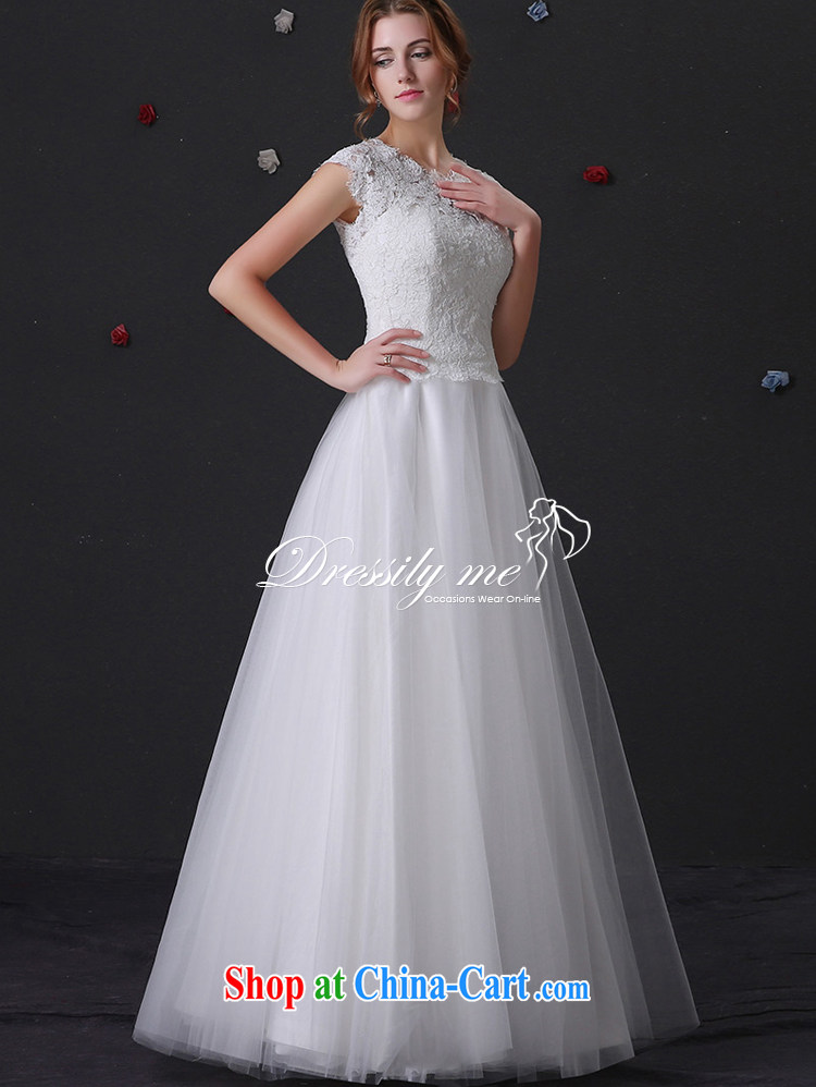 DressilyMe custom wedding dresses 2015 wedding dresses spring and summer new retro simplicity lace Princess shaggy skirts sunken shoulder cuff tail larger ivory - out of stock XL pictures, price, brand platters! Elections are good character, the national distribution, so why buy now enjoy more preferential! Health