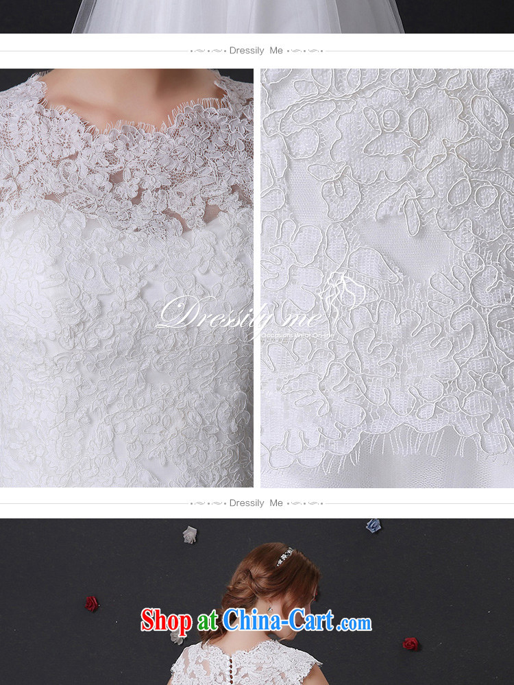DressilyMe custom wedding dresses 2015 wedding dresses spring and summer new retro simplicity lace Princess shaggy skirts sunken shoulder cuff tail larger ivory - out of stock XL pictures, price, brand platters! Elections are good character, the national distribution, so why buy now enjoy more preferential! Health
