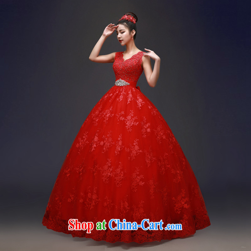 Kou Connie Korean-style double-shoulder with red wedding dresses 2015 spring and summer Korean-style lace Beauty and the bride's shaggy white-tail wedding female Red alignment to tailor-made final 7 days, Kou (JIAONI), and, on-line shopping