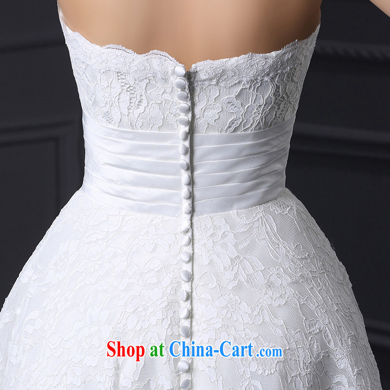 DressilyMe custom wedding 2015 spring and summer new wedding dresses bare chest antique lace A Field short skirt, zipper bridal toast Service White - out of stock XL, DRESSILY ME OCCASIONS WEAR ON - LINE, shopping on the Internet