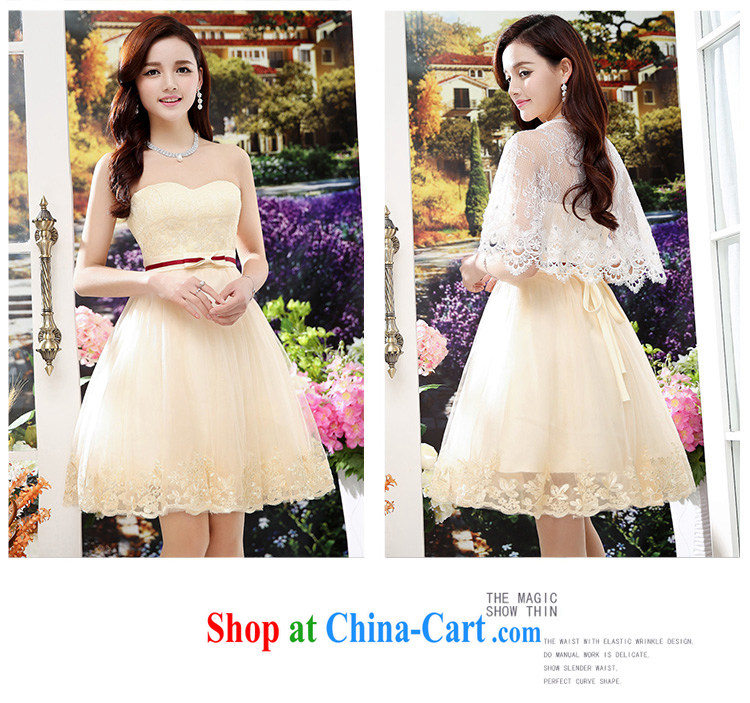 To show wedding 2015 new stylish evening dress wiped his chest Adjustable size lace bridesmaid marriage with toast serving women serving performances HC 563 apricot XL pictures, price, brand platters! Elections are good character, the national distribution, so why buy now enjoy more preferential! Health