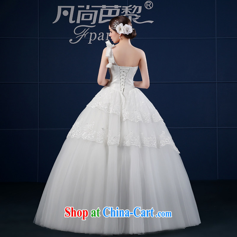 Where is Paris wedding dresses 2015 new spring and summer Korean version the code simple beauty bridal the shoulder wedding summer white XXL, where Barbara is Lai (FSUNPARES), online shopping