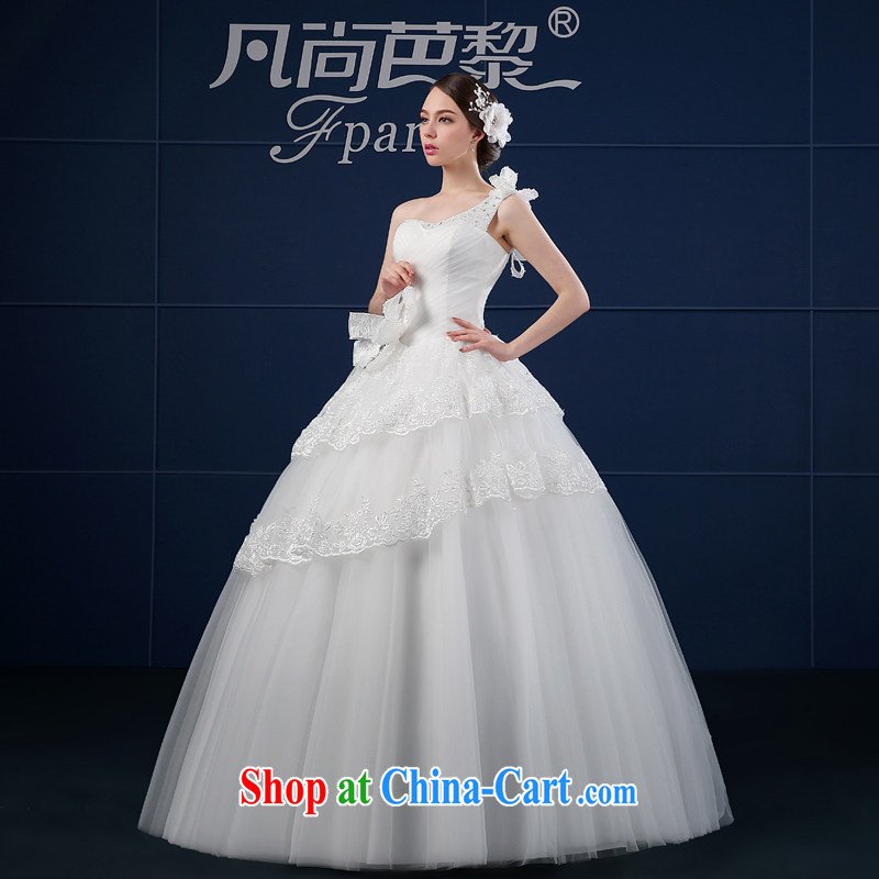Where is Paris wedding dresses 2015 new spring and summer Korean version the code simple beauty bridal the shoulder wedding summer white XXL, where Barbara is Lai (FSUNPARES), online shopping