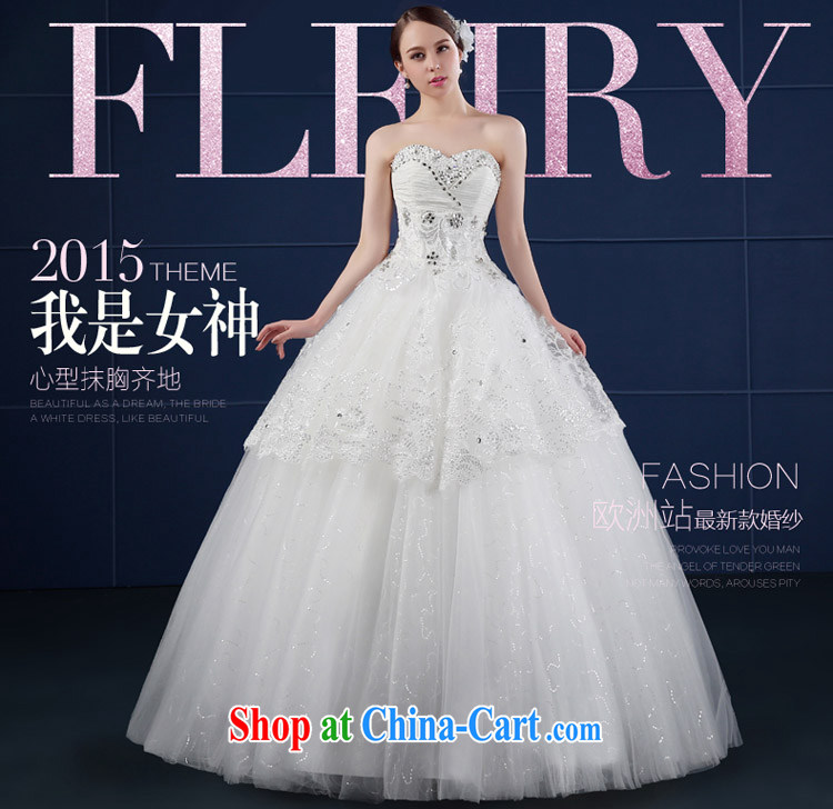 FSUNPARES/where is Hip Hop Lai wedding dresses 2015 new spring and summer Korean version the code erase chest bridal wedding white XXL pictures, price, brand platters! Elections are good character, the national distribution, so why buy now enjoy more preferential! Health