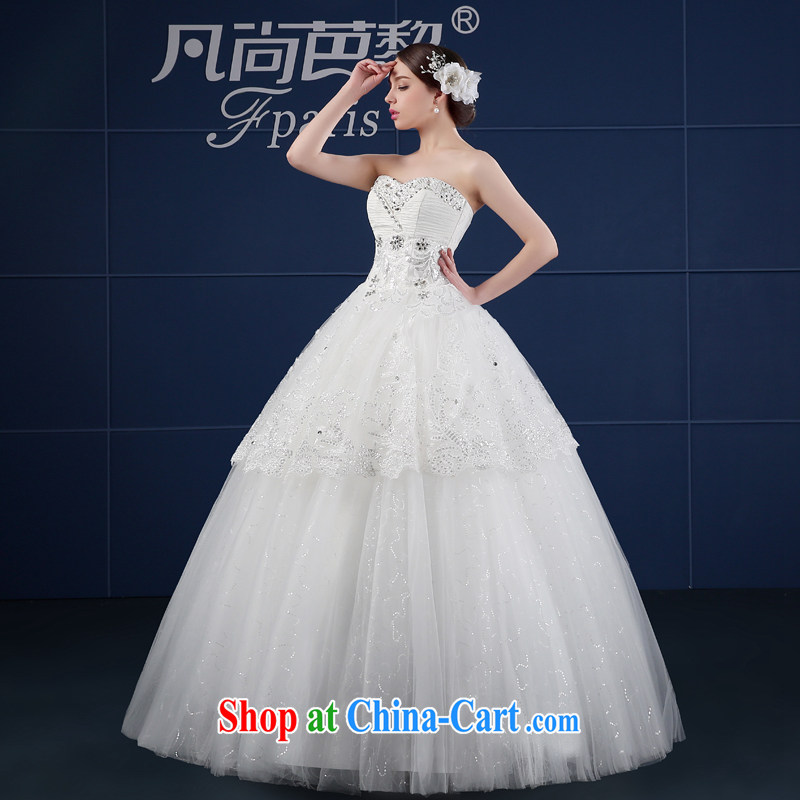 FSUNPARES/where is Hip Hop Lai wedding dresses 2015 new spring and summer Korean version is the bare chest bridal wedding white XXL, where hip hop is Lai (FSUNPARES), online shopping
