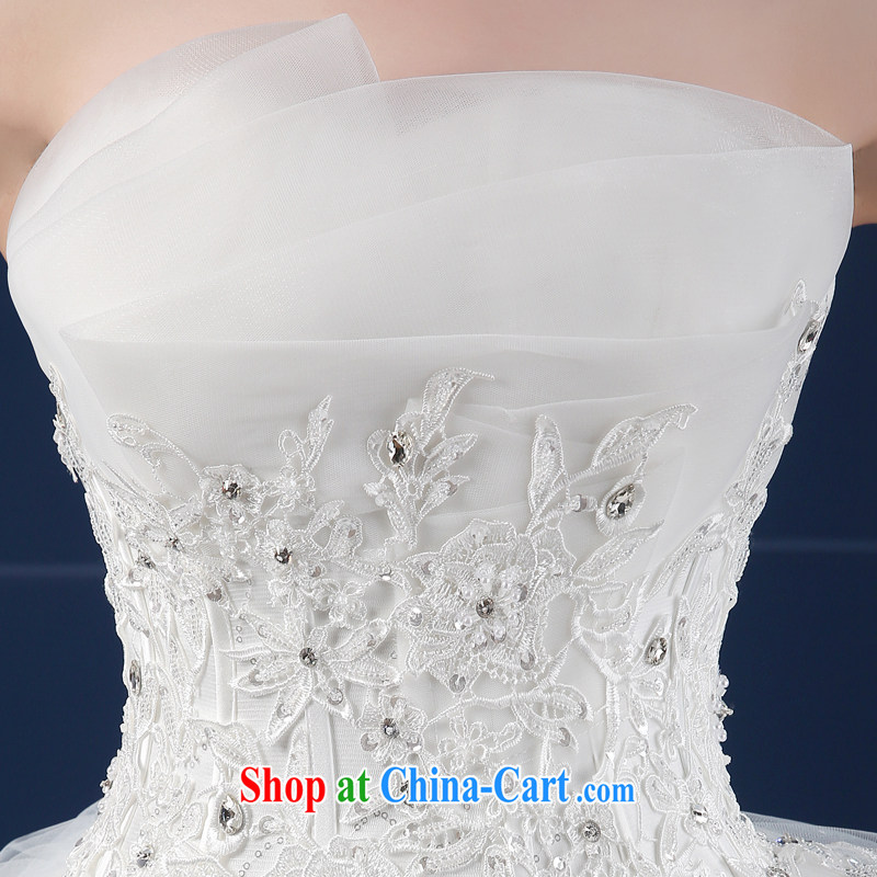 wedding dresses 2015 new spring and summer Korean version of the greater, cultivating cultivating graphics thin lace back exposed bridal wedding summer white XXL, where Barbara is Lai (FSUNPARES), online shopping