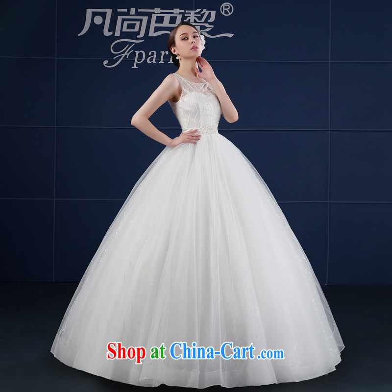 wedding dresses 2015 new spring and summer Korean version of the greater code simplicity with beauty shoulders bridal wedding summer field shoulder white XXL, where Barbara is Lai (FSUNPARES), and, on-line shopping
