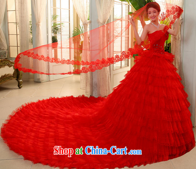 The Code erase chest red wedding dresses 2015 summer Korean-style with luxurious tail bridal shaggy skirts JNHS 0015 red tail is tailored to final 7 day pictures, price, brand platters! Elections are good character, the national distribution, so why buy now enjoy more preferential! Health