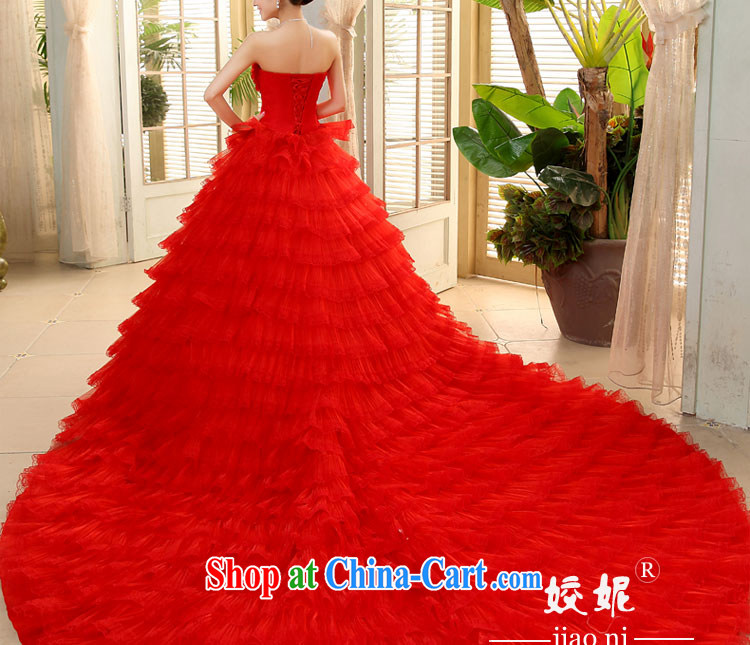 The Code erase chest red wedding dresses 2015 summer Korean-style with luxurious tail bridal shaggy skirts JNHS 0015 red tail is tailored to final 7 day pictures, price, brand platters! Elections are good character, the national distribution, so why buy now enjoy more preferential! Health