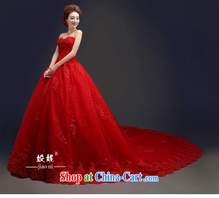 Kou Connie original large code erase chest red wedding dresses 2015 spring and summer Korean-style with luxurious tail bridal shaggy dress graphics thin women simple bridal red wedding red M5 tail tailored final 7 day pictures, price, brand platters! Elections are good character, the national distribution, so why buy now enjoy more preferential! Health