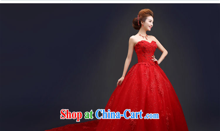 Kou Connie original large code erase chest red wedding dresses 2015 spring and summer Korean-style with luxurious tail bridal shaggy dress graphics thin women simple bridal red wedding red M5 tail tailored final 7 day pictures, price, brand platters! Elections are good character, the national distribution, so why buy now enjoy more preferential! Health