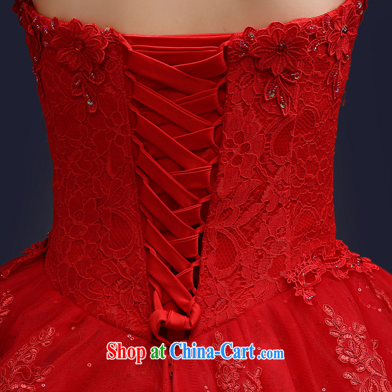 Kou Connie original large code erase chest red wedding dresses 2015 spring and summer Korean-style with luxurious tail bridal shaggy dress graphics thin women in short, bridal red wedding red M5 tail is tailored to final 7 days, Kou Connie (JIAONI), onlin