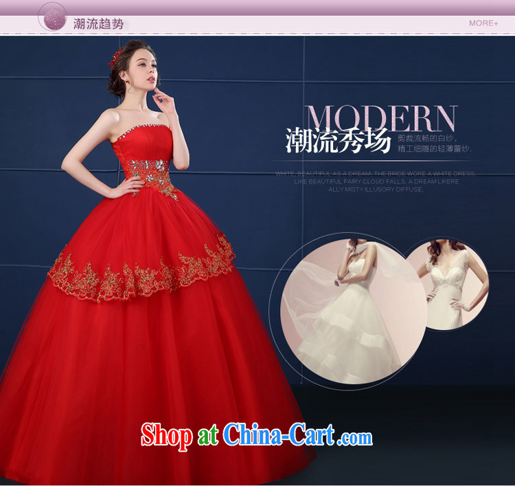 Red wedding dresses new 2015 spring and pregnant women wedding dresses summer bridal large code erase chest strap Korean version with wedding white XXL pictures, price, brand platters! Elections are good character, the national distribution, so why buy now enjoy more preferential! Health