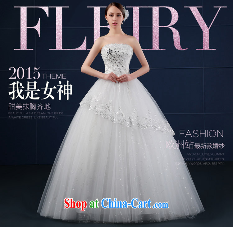 Where is Hip Hop Lai wedding dresses 2015 new spring and summer Korean version the code drill cultivating wiped his chest, bridal wedding summer white XXL pictures, price, brand platters! Elections are good character, the national distribution, so why buy now enjoy more preferential! Health