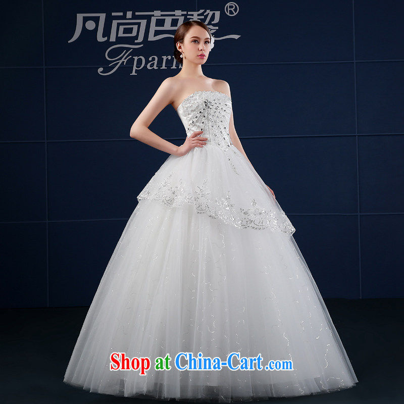 Where is Hip Hop Lai wedding dresses 2015 new spring and summer Korean version of the greater code drill cultivating wiped his chest, bridal wedding summer white XXL, where Barbara is Lai (FSUNPARES), online shopping