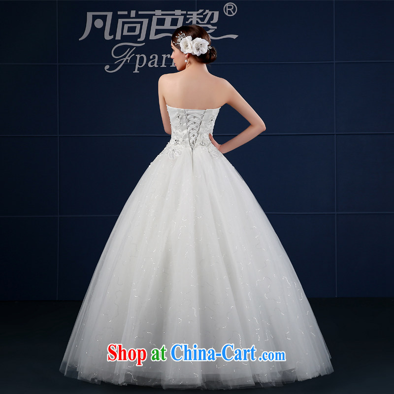 wedding dresses 2015 new spring and summer Korean large, customized beauty graphics thin wiped his chest, bride, wedding summer white XXL, where Barbara is Lai (FSUNPARES), and, on-line shopping