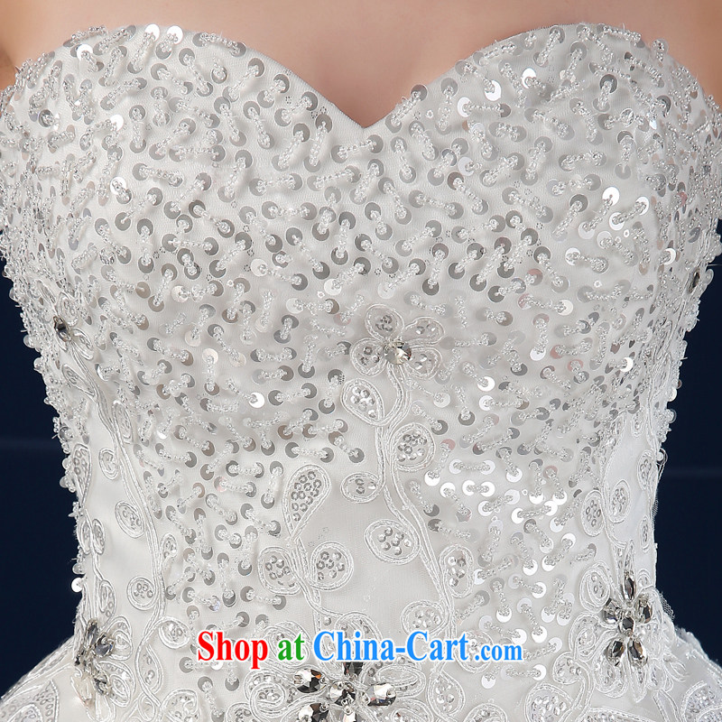 wedding dresses 2015 new spring and summer Korean large, customized beauty graphics thin wiped his chest, bride, wedding summer white XXL, where Barbara is Lai (FSUNPARES), and, on-line shopping
