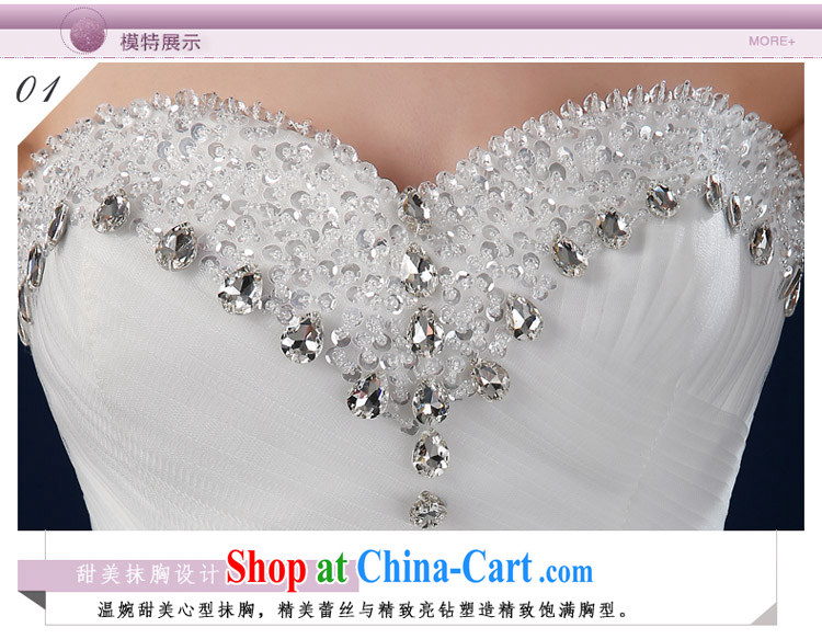 wedding dresses 2015 new spring and summer Korean version the code drill cultivating simplicity and wipe his chest, bride, wedding summer white XXL pictures, price, brand platters! Elections are good character, the national distribution, so why buy now enjoy more preferential! Health
