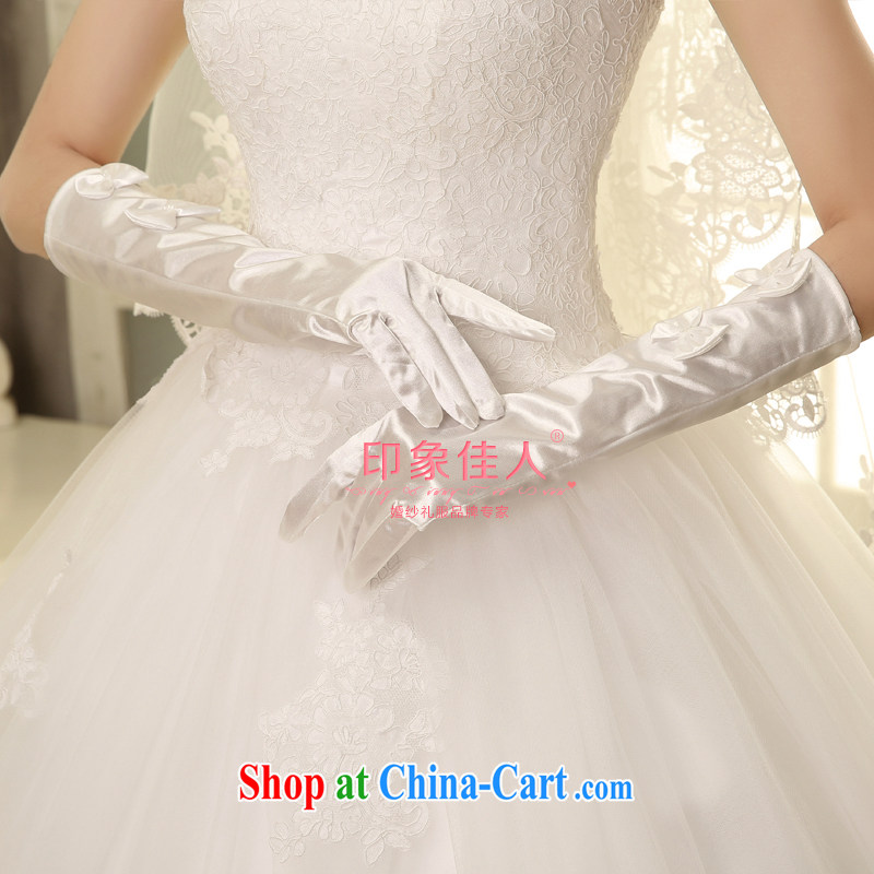 Impression Leigh 2015 new marriages long gloves wedding Satin bowtie etiquette banquet gloves YS 1010, impressive lady, shopping on the Internet