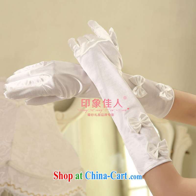 Impression Leigh 2015 new marriages long gloves wedding Satin bowtie etiquette banquet gloves YS 1010, impressive lady, shopping on the Internet