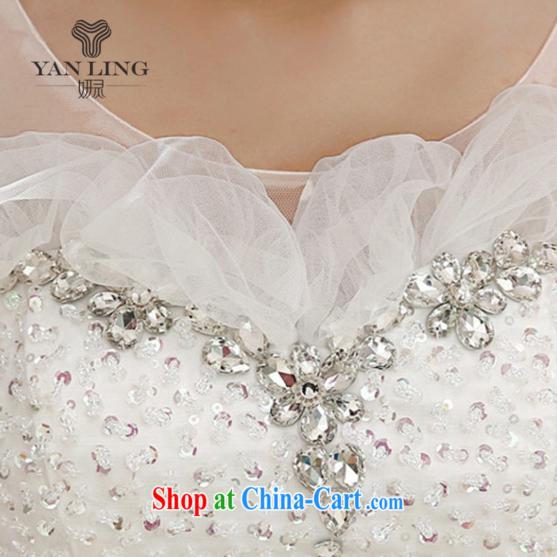 2015 new wedding field shoulders with Princess shaggy dress bridal wedding white wedding HS 1006 white XL, her spirit, and, on-line shopping