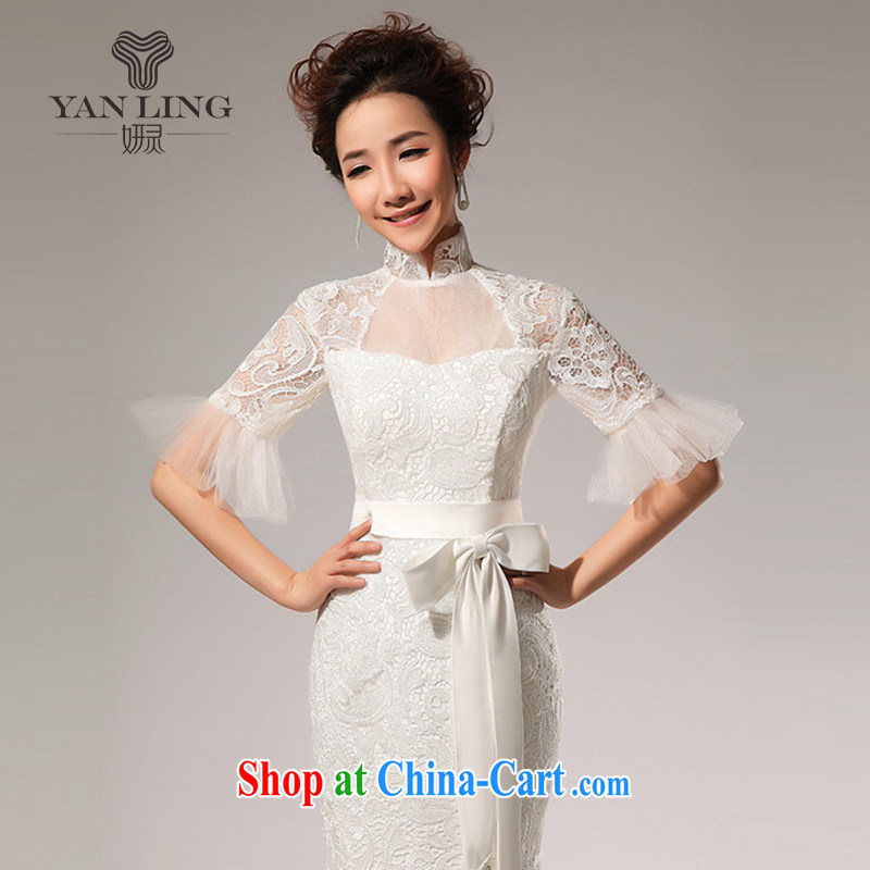2015 new, New, and felt that the small crowsfoot spring and summer in the cuff collar lace-tail wedding HS 72 white M, her spirit, and shopping on the Internet