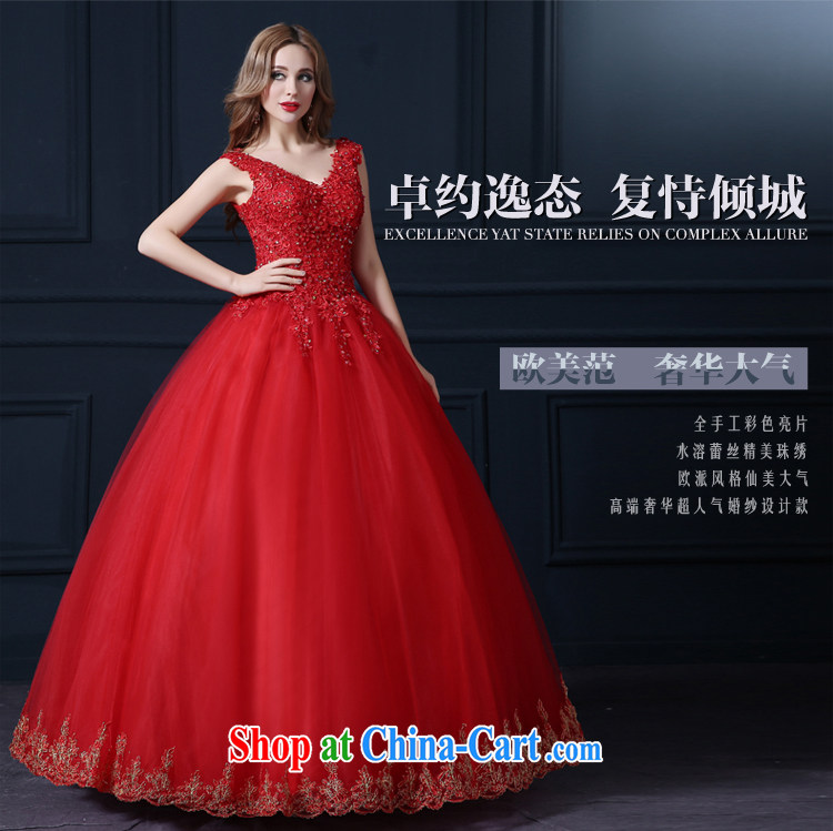 Martin Taylor 2015 red wedding Korean fashion bridal larger lace with marriage wedding shoulders wedding canopy skirts red S pictures, price, brand platters! Elections are good character, the national distribution, so why buy now enjoy more preferential! Health