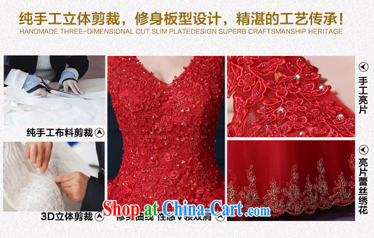 Martin Taylor 2015 red wedding Korean fashion bridal larger lace with marriage wedding shoulders wedding canopy skirts red S pictures, price, brand platters! Elections are good character, the national distribution, so why buy now enjoy more preferential! Health