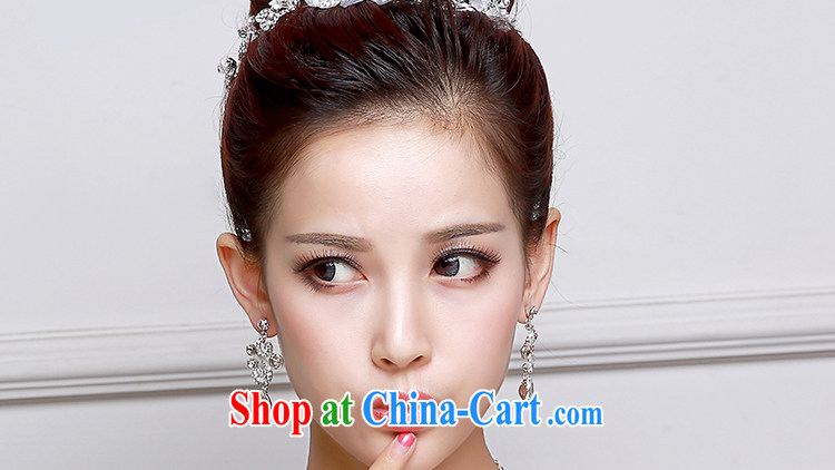 Beautiful ornaments 2015 new bridal head-dress necklace earrings 3-Piece wedding accessories white ornaments photo building supplies wedding dresses accessories bridal jewelry 016 pictures, price, brand platters! Elections are good character, the national distribution, so why buy now enjoy more preferential! Health