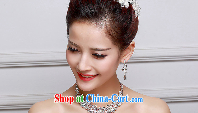 Beautiful ornaments 2015 new bridal head-dress necklace earrings 3-Piece wedding accessories white ornaments photo building supplies wedding dresses accessories bridal jewelry 017 pictures, price, brand platters! Elections are good character, the national distribution, so why buy now enjoy more preferential! Health
