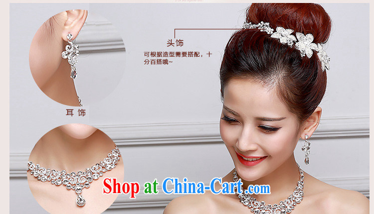 Beautiful ornaments 2015 new bridal head-dress necklace earrings 3-Piece wedding accessories white ornaments photo building supplies wedding dresses accessories bridal jewelry 017 pictures, price, brand platters! Elections are good character, the national distribution, so why buy now enjoy more preferential! Health