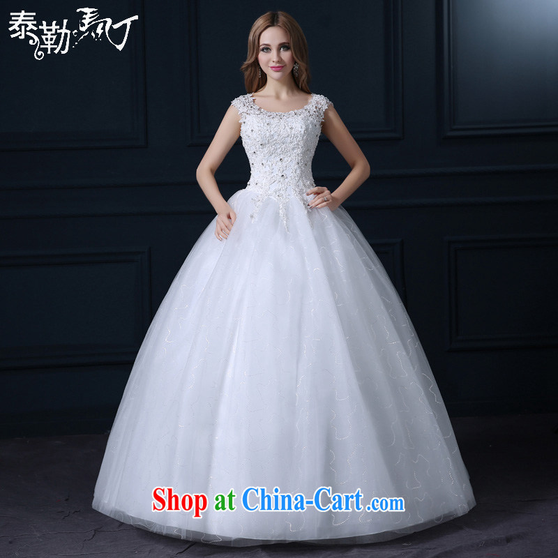 Martin Taylor 2015 bridal wedding spring and summer new Korean fashion lace beauty large white code field shoulder with wedding white XL