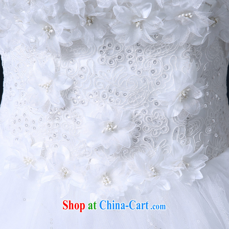 Taylor Martin 2015 New Field shoulder wedding spring and summer Korean fashion lace wedding wedding wiped his chest, bridal wedding white M, Taylor Martin (TAILEMARTIN), online shopping