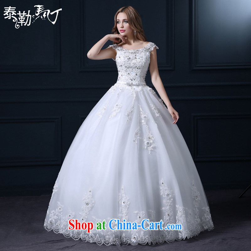 Martin Taylor 2015 wedding dresses spring and summer Korean fashion lace straps with white wedding wedding bridal wedding dress marry white XL