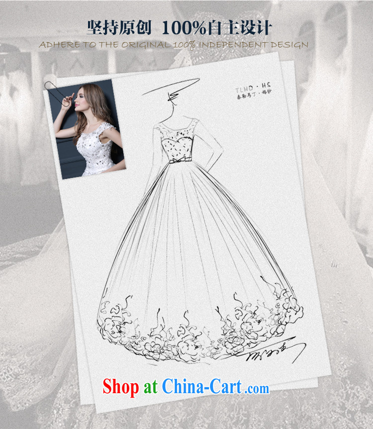 Martin Taylor 2015 tail wedding spring and summer, Japan, and South Korea wedding bridal wedding dress trendy, lace shoulders high-end bridal field shoulder tail wedding dress white L pictures, price, brand platters! Elections are good character, the national distribution, so why buy now enjoy more preferential! Health
