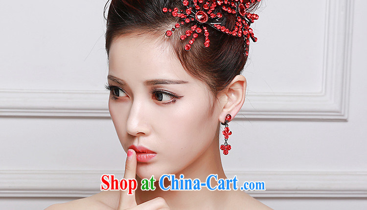Beautiful ornaments 2015 new bridal head-dress red wedding Crown necklace earrings 3-Piece wedding dresses with red Crown package 039 pictures, price, brand platters! Elections are good character, the national distribution, so why buy now enjoy more preferential! Health