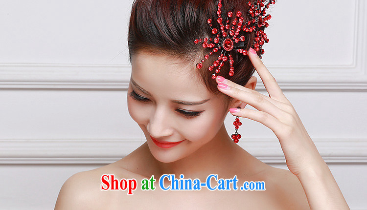 Beautiful ornaments 2015 new bridal head-dress red wedding Crown necklace earrings 3-Piece wedding dresses with red Crown package 039 pictures, price, brand platters! Elections are good character, the national distribution, so why buy now enjoy more preferential! Health