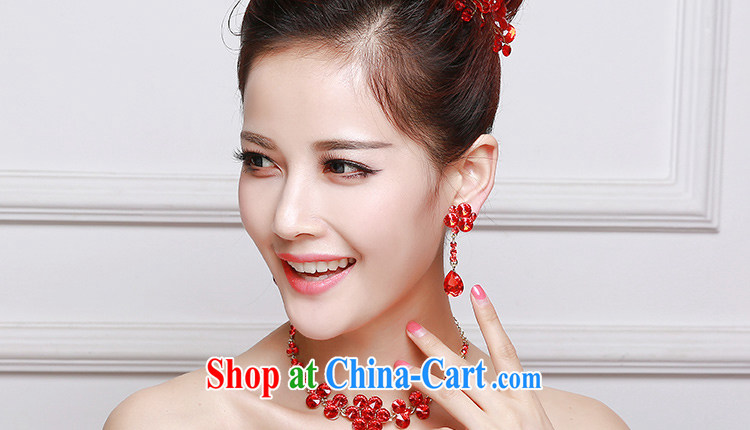 Beautiful ornaments 2015 new bridal head-dress red wedding Crown earrings 2 piece wedding dresses with red Crown package 034 pictures, price, brand platters! Elections are good character, the national distribution, so why buy now enjoy more preferential! Health
