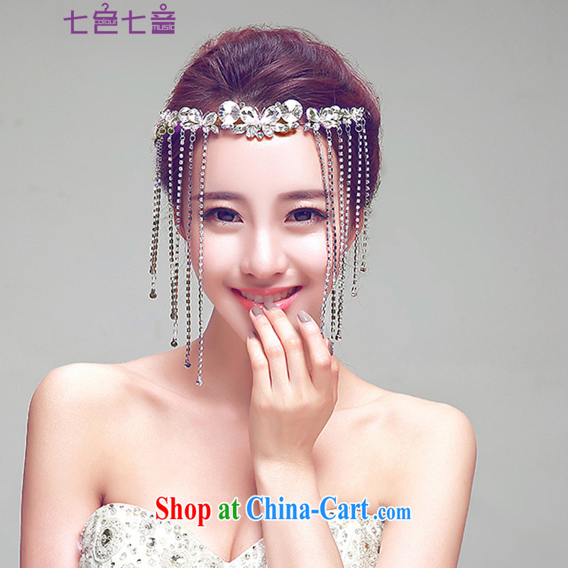 7-Color 7 tone new Korean-style flow, water drilling crown-trim bridal headdress red jewelry wedding dresses accessories PS 019 white-trim are code